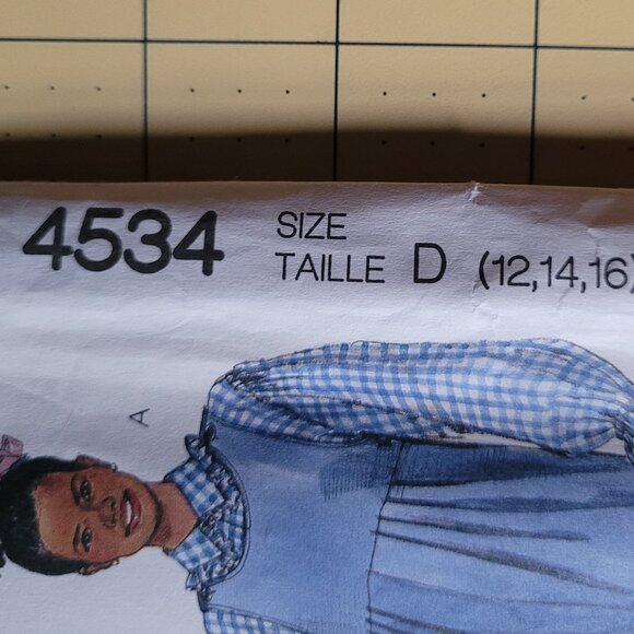 McCall's 4534 MATERNITY Pleated Jumpsuit, Jumper & Blouse Misses 12-14-16 - Picture 2 of 3